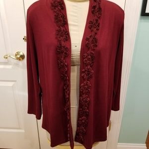 Pretty Burgundy Cardigan